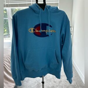 Champion Men's Blue Hoodie